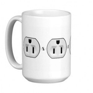 Funny Electrical Outlet Mug | Electrician Gift