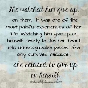 Refuse to give up