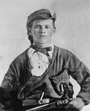 Jesse Woodson James (1847 – 1882) This famous portrait photograph, a ...