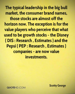 The typical leadership in the big bull market, the consumer brand ...