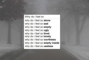 Black and White depressed depression sad suicide lonely quotes tired ...