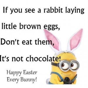 Funny Easter Minion Quote