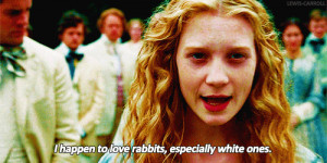 happen to love rabbits, especially white ones.