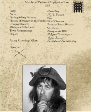 Baldrick's MP Application Form by Guthbrand