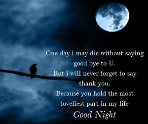 Romantic good night messages for Lover and friends