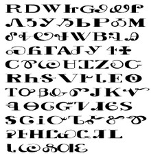 Sequoyah's syllabary in the order that he originally arranged the ...