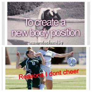 Reasons I Don't Cheer