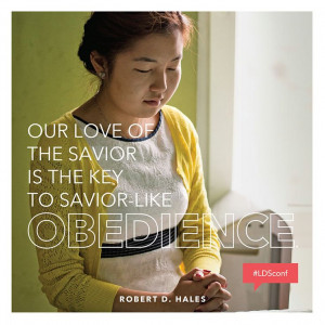 Savior-like obedience.