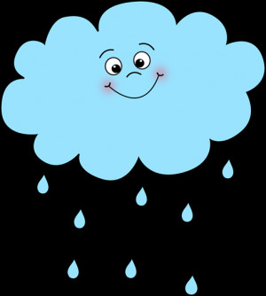 Happy Rain Cloud Clip Art...