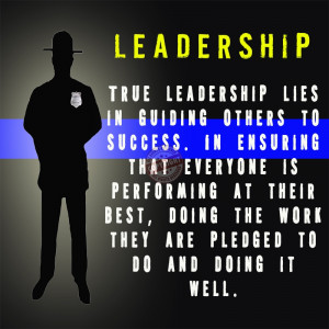 police leadership poster