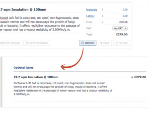... extras and optional prices to your quotes in YourTradeBase today