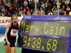 Mary Cain electrifies Boston, crushes HS 2 mile record