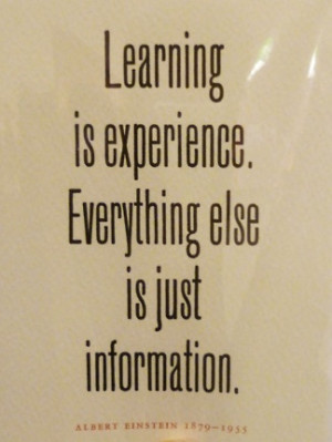 Continuous learning through doing.