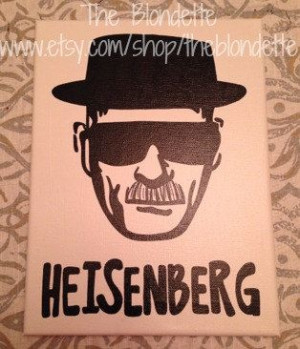 Heisenberg. Walter White. Breaking Bad. Canvas. Quote Canvas. 9 x 12 ...