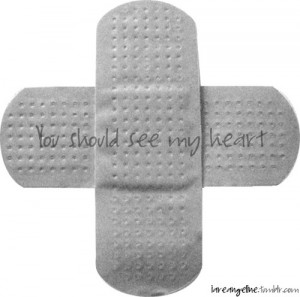 You should see my heart (band aids)