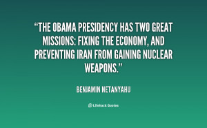 The Obama presidency has two great missions: fixing the economy, and ...