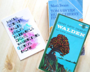 Watercolor Literary Print