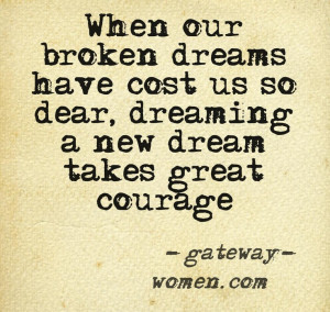 ... childless woman takes great courage. Not there yet but may be there