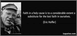 in a holy cause is to a considerable extent a substitute for the lost ...
