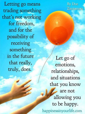 letting go