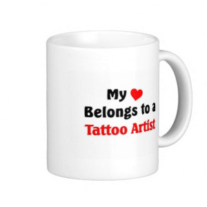 My heart belongs to a tattoo Artist Mugs