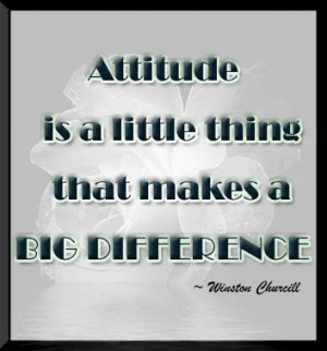 positive thinking attitude or a negative attitude come into play