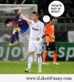 Ronaldo vs Messi funny photos