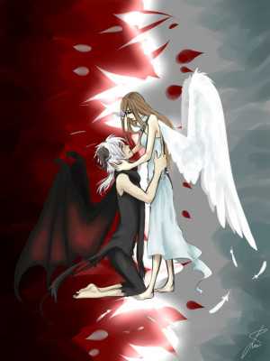 Angel And Demon Love Love between an angel and a
