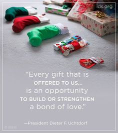 Christmas quote from Pres. Uchtdorf