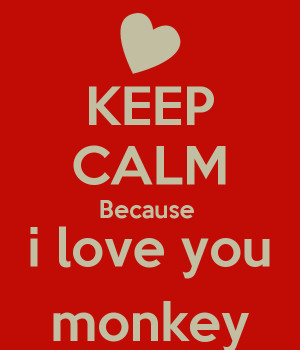 monkey i love you so much babe a cute monkey say i love you