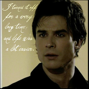 vampire diaries damon quote credit perfectly lonely