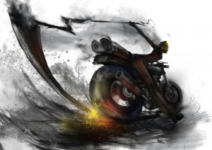 celty_sturluson durarara!! m874 motorcycle scythe weapon