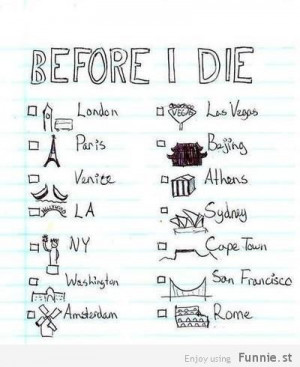 43 Things to Do Before You Die