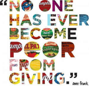 No One Has Ever Become Poor From Giving