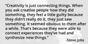 Creativity #quote by Steve Jobs