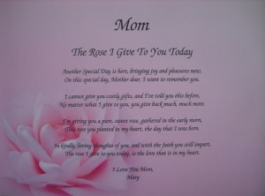 Personalized Mother Poem