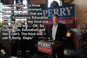 Rick Perry on the three government agencies he’d cut if elected ...