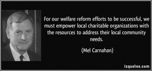 Quotes On Welfare Reform