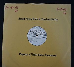 ... Armed Forces Radio LP P-9093 The George Shearing Quartet Deep Velve