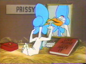 Who are the hens who tease Miss Prissy?