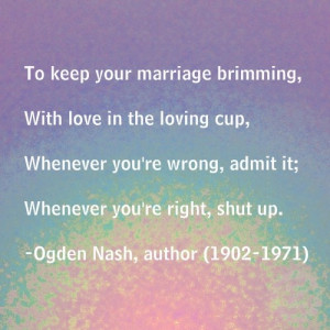 Marriage advice
