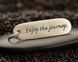 Poetry Quote Charms Enjoy the Journey Sterling Silver Charm Pendant ...