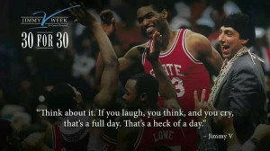 Jimmy V inspirational quote