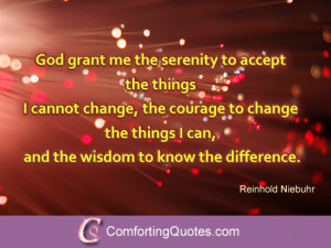 Quote on God Please Grant Me the Serenity