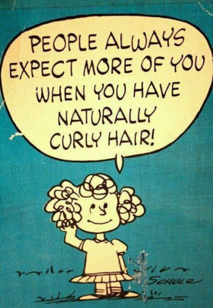 Naturally curly hair