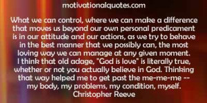Christopher Reeve Self Motivational Quote About Hope