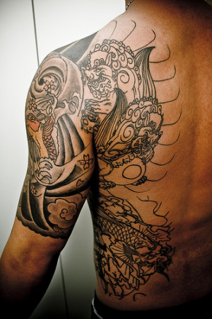 ... tattoos tattoo designs for men angel skull candy tattoos full back
