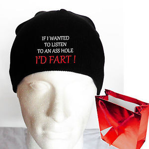 ... -Beanies-Fun-Beanie-hats-ANY-SHORT-MESSAGE-Fun-Gifts-for-men
