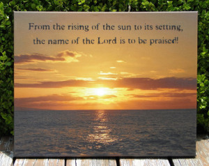 Hawaiian Sunset Photograph Inspirational Bible Verse Quote Scripture ...