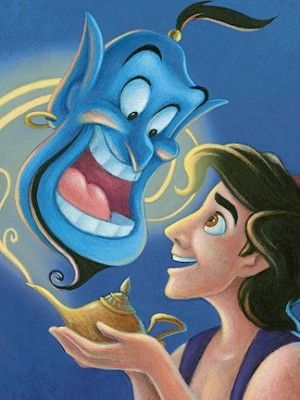 Walt Disney Aladdin and the Genie - The Magic Lamp
